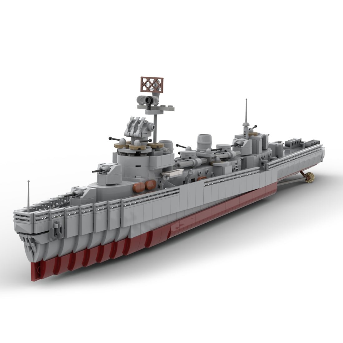 MOC - 124716 1/200 Scale Fletcher - Class Destroyer - LesDiyLesDiy