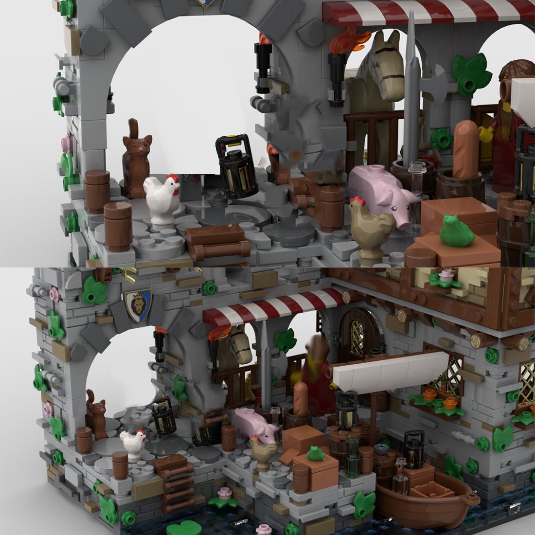 MOC - 124794 Medieval Harbor Klemmbausteine - LesDiyLesDiy