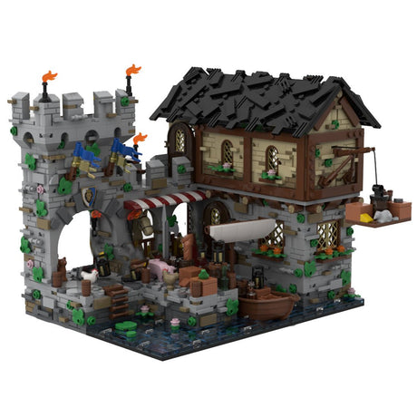 MOC - 124794 Medieval Harbor Klemmbausteine - LesDiyLesDiy