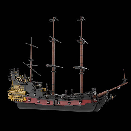 MOC - 124924 Queen Anne's Revenge Ship Model Pirate Series Klemmbausteine - LesDiyLesDiy