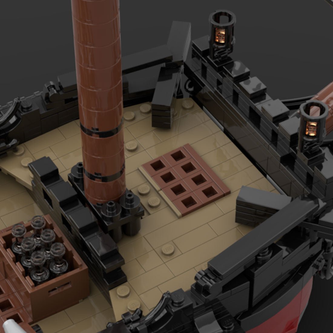 MOC - 124924 Queen Anne's Revenge Ship Model Pirate Series Klemmbausteine - LesDiyLesDiy