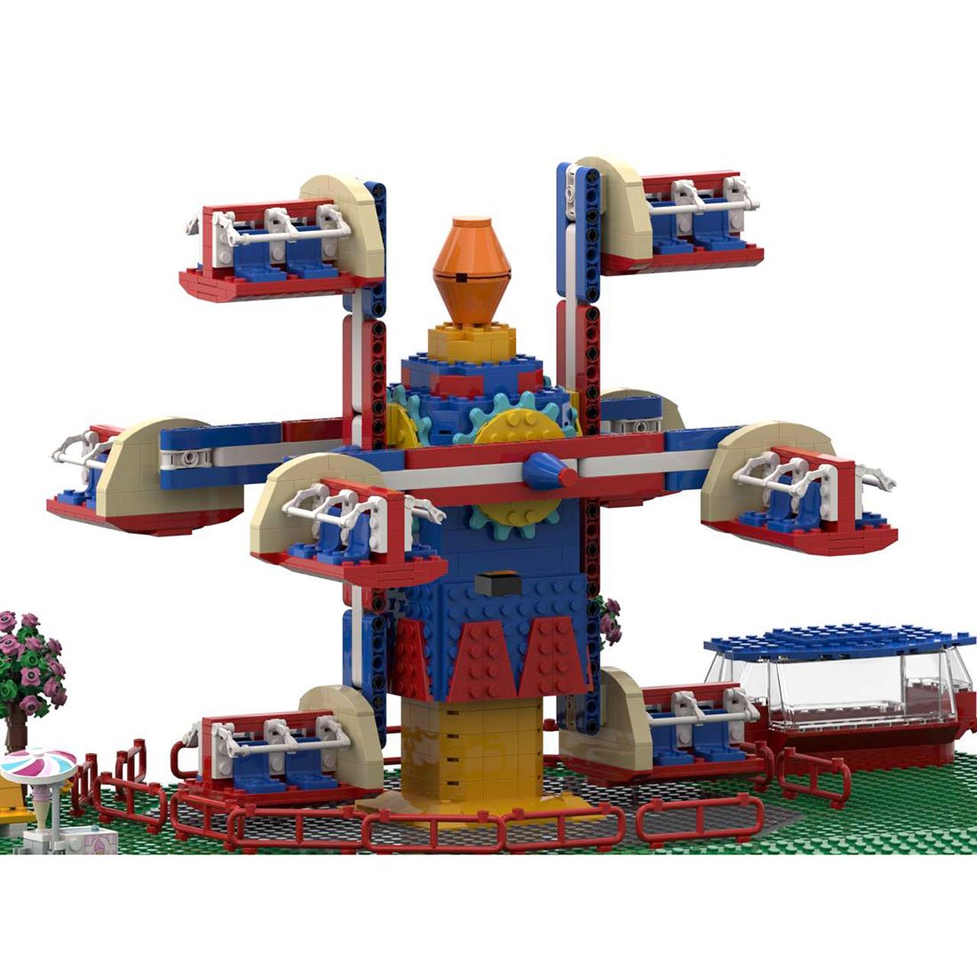 MOC - 125626 NebulaZ Theme Park Ride Klemmbausteine - LesDiyLesDiy