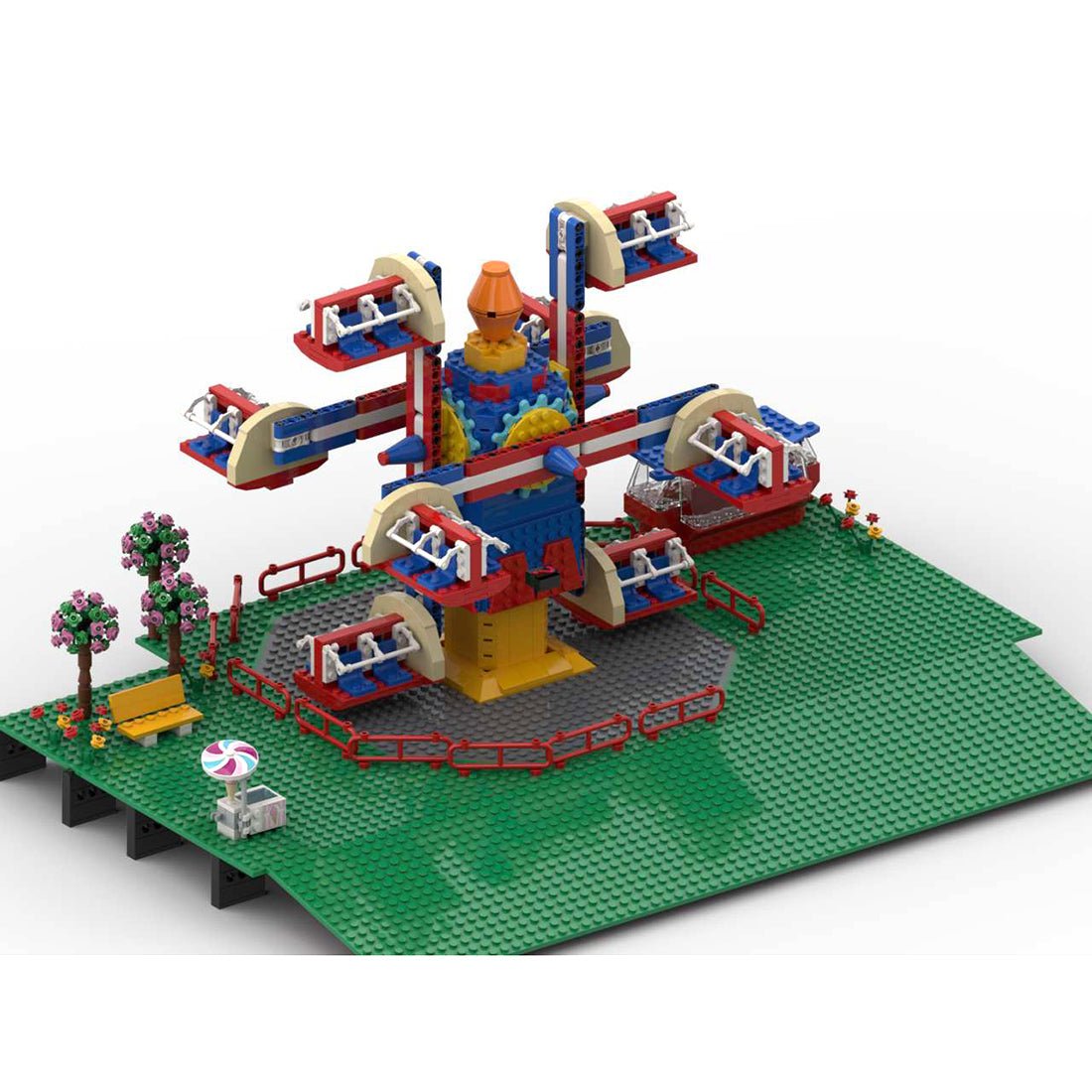 MOC - 125626 NebulaZ Theme Park Ride Klemmbausteine - LesDiyLesDiy