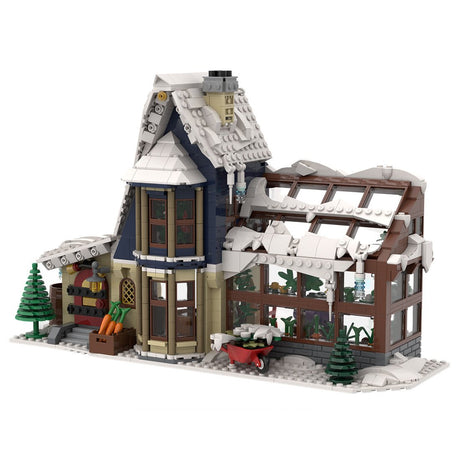 MOC - 126301 Winter Village Greenhouse Klemmbausteine - LesDiyLesDiy