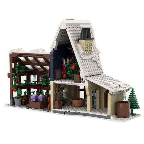 MOC - 126301 Winter Village Greenhouse Klemmbausteine - LesDiyLesDiy