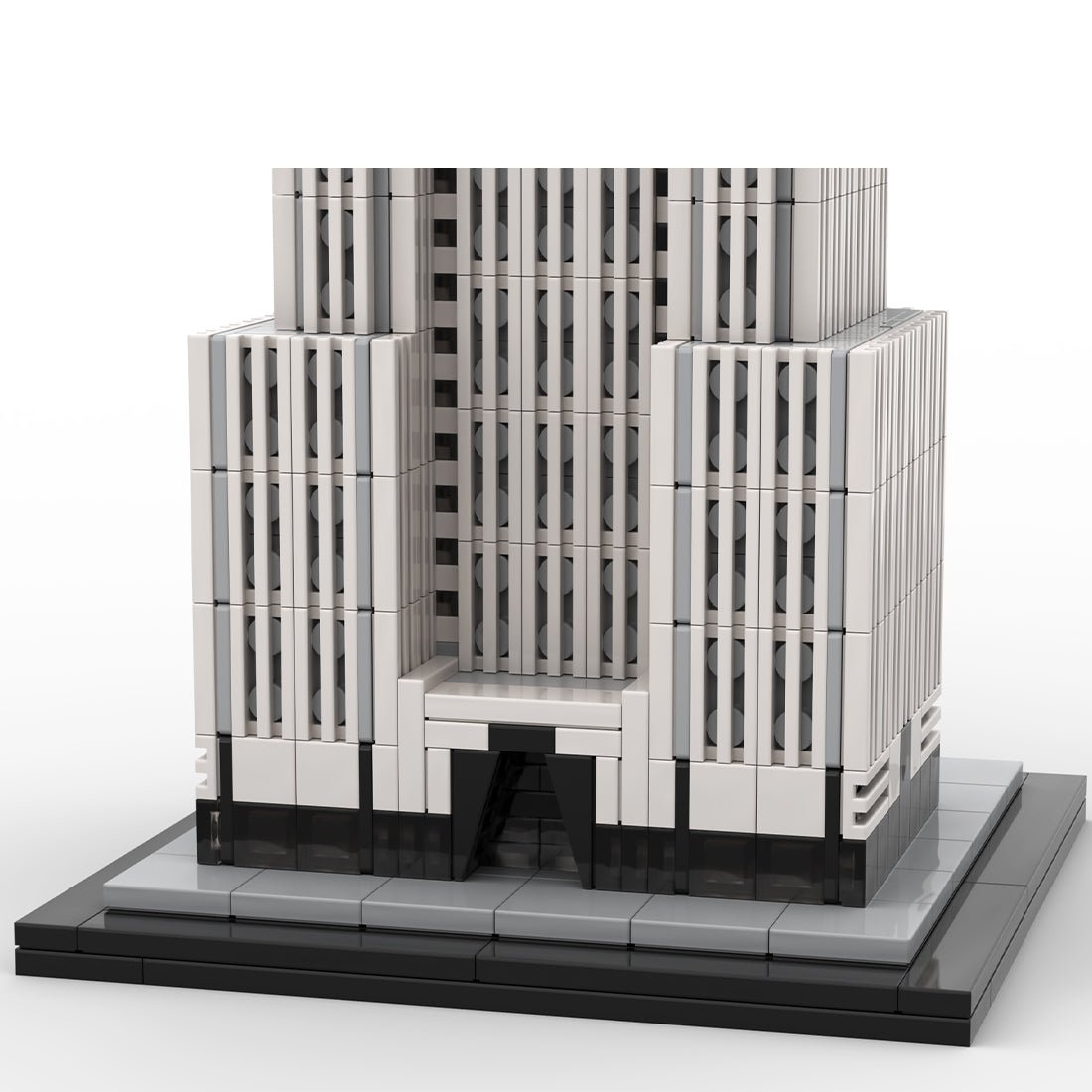 MOC - 127022 Chrysler Building 1:800 Scale Klemmbausteine - LesDiyLesDiy