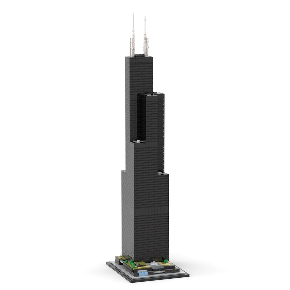 MOC - 127024 Willis Tower 1:800 Scale Klemmbausteine - LesDiyLesDiy