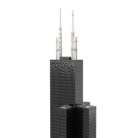 MOC - 127024 Willis Tower 1:800 Scale Klemmbausteine - LesDiyLesDiy