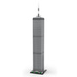 MOC - 127129 World Trade Center 1:800 Scale (North Tower) Klemmbausteine - LesDiyLesDiy