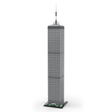 MOC - 127129 World Trade Center 1:800 Scale (North Tower) Klemmbausteine - LesDiyLesDiy