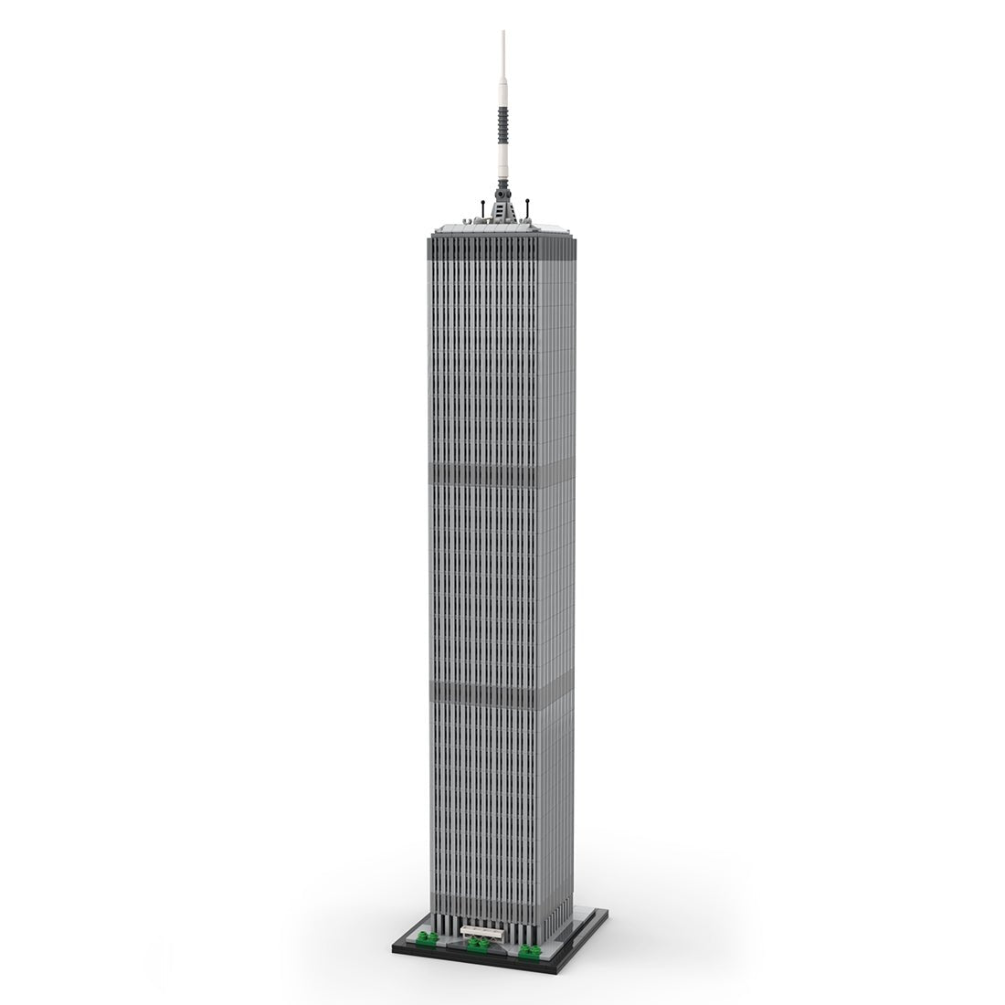 MOC - 127129 World Trade Center 1:800 Scale (North Tower) Klemmbausteine - LesDiyLesDiy