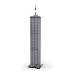 MOC - 127129 World Trade Center 1:800 Scale (North Tower) Klemmbausteine - LesDiyLesDiy