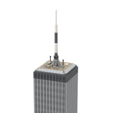 MOC - 127129 World Trade Center 1:800 Scale (North Tower) Klemmbausteine - LesDiyLesDiy