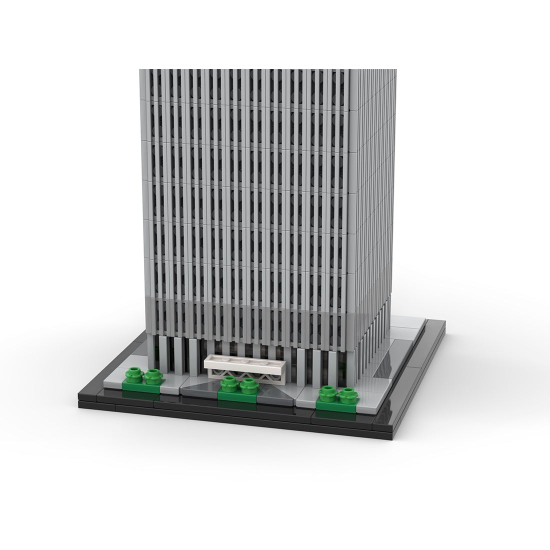 MOC - 127129 World Trade Center 1:800 Scale (North Tower) Klemmbausteine - LesDiyLesDiy