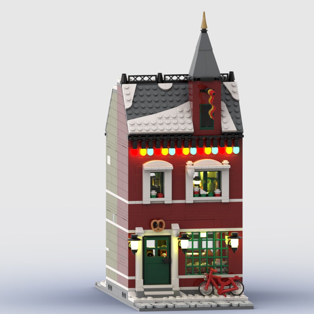 MOC - 127667 Winter Village Bakery Klemmbausteine - LesDiyLesDiy