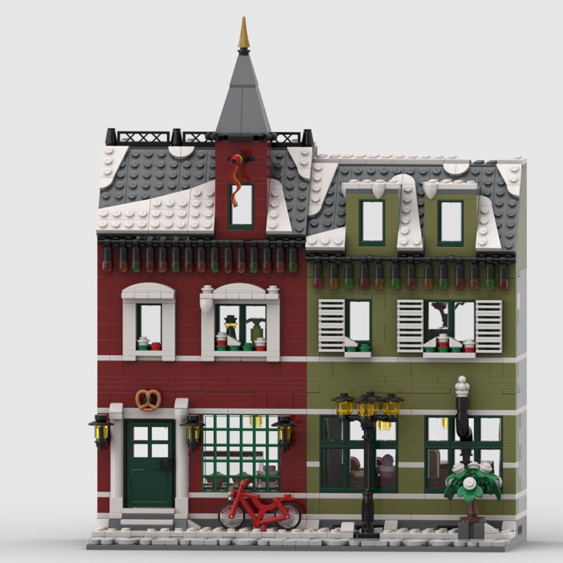 MOC - 127667 Winter Village Bakery Klemmbausteine - LesDiyLesDiy