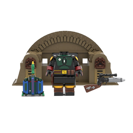 MOC - 127778 + MOC - 96341 Boba Fett & Throne Klemmbausteine - LesDiyLesDiy