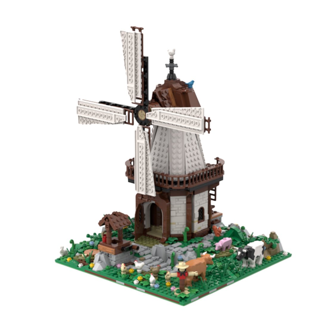 MOC - 129456 Windmill Klemmbausteine - LesDiy - Klemmbausteine