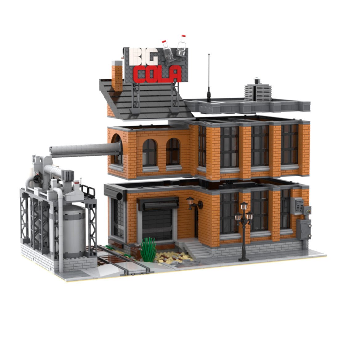 MOC - 129708 Big Cola Factory Klemmbausteine - LesDiyLesDiy