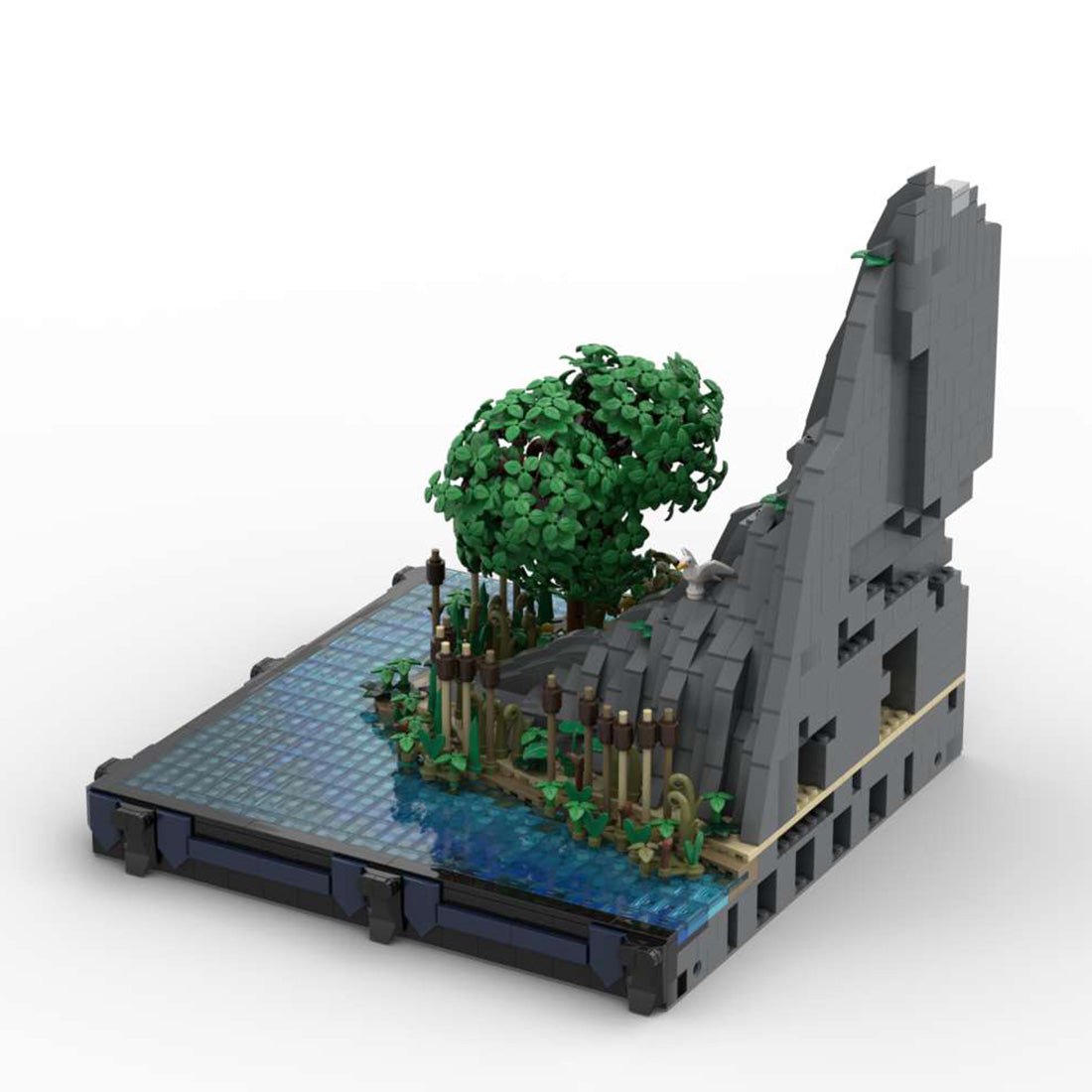 MOC - 130406 G4 - Ufer, Landschaft und Unterbau Klemmbausteine - LesDiyLesDiy