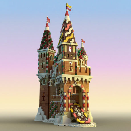 MOC - 130576 Gingerbread Castle Klemmbausteine - LesDiyLesDiy