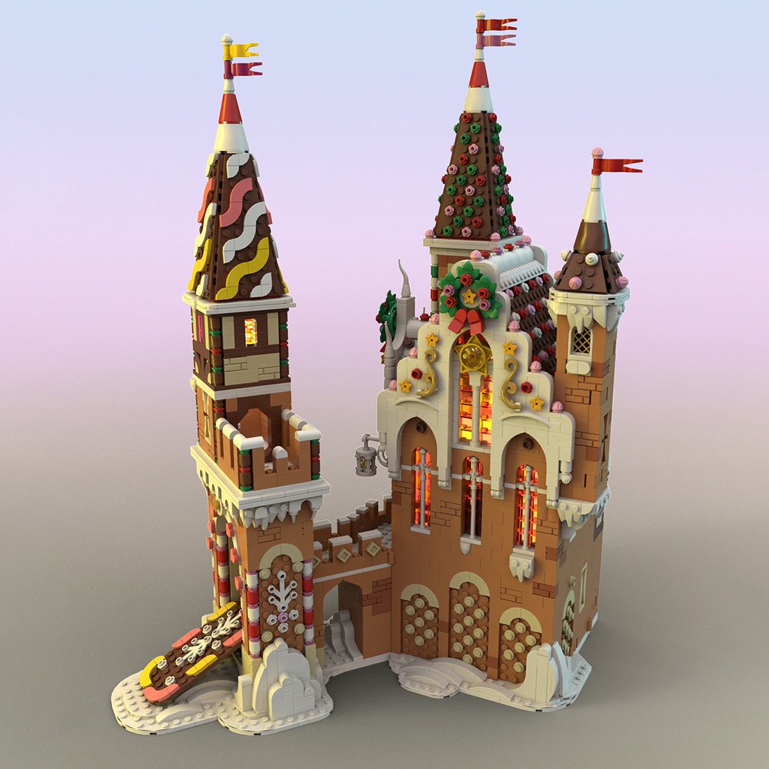 MOC - 130576 Gingerbread Castle Klemmbausteine - LesDiyLesDiy