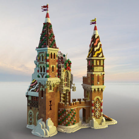 MOC - 130576 Gingerbread Castle Klemmbausteine - LesDiyLesDiy