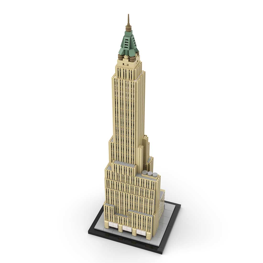 MOC - 130597 40 Wall Street 1:800 Scale (Bank of Manhattan Trust Building) Klemmbausteine - LesDiyLesDiy