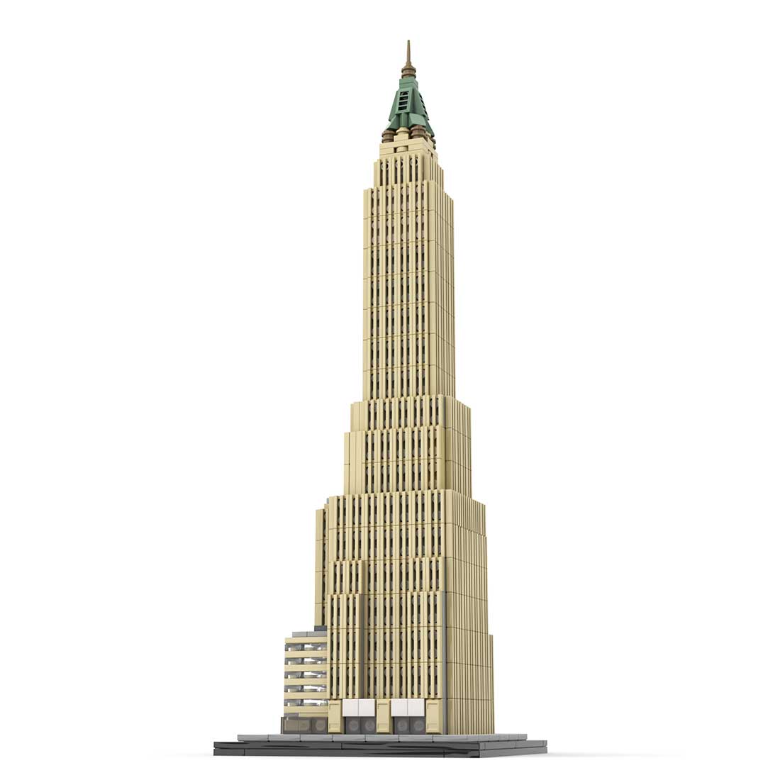 MOC - 130597 40 Wall Street 1:800 Scale (Bank of Manhattan Trust Building) Klemmbausteine - LesDiyLesDiy