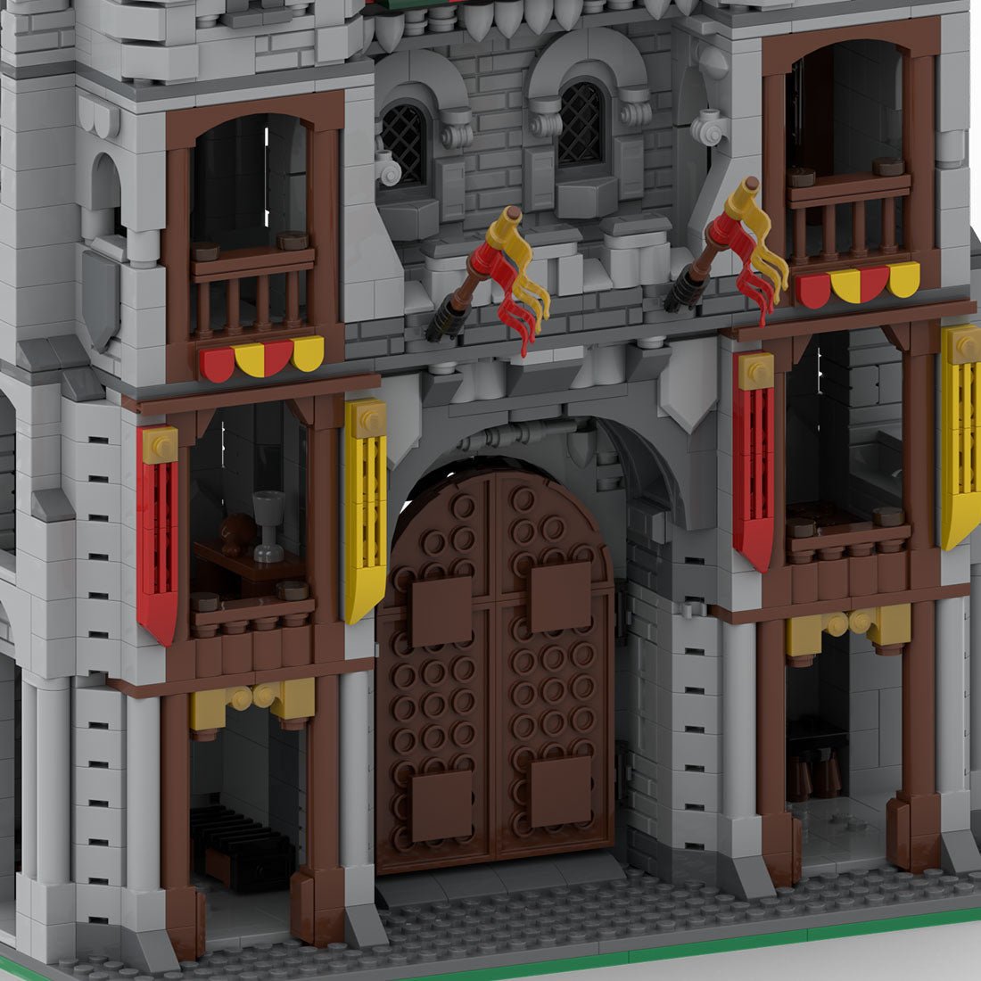 MOC - 130978 Rotes Burgtor Klemmbausteine - LesDiyLesDiy