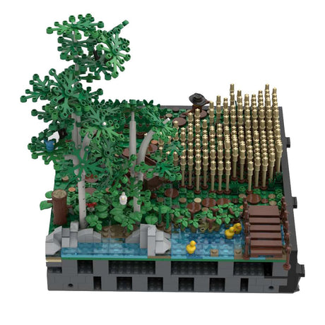 MOC - 131114 A4 – Landschaft mit Feldern und Bäumen Klemmbausteine - LesDiyLesDiy