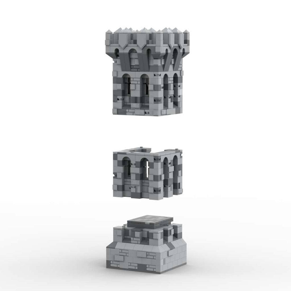 MOC - 131227 H01 Kleiner Turm Klemmbausteine - LesDiyLesDiy