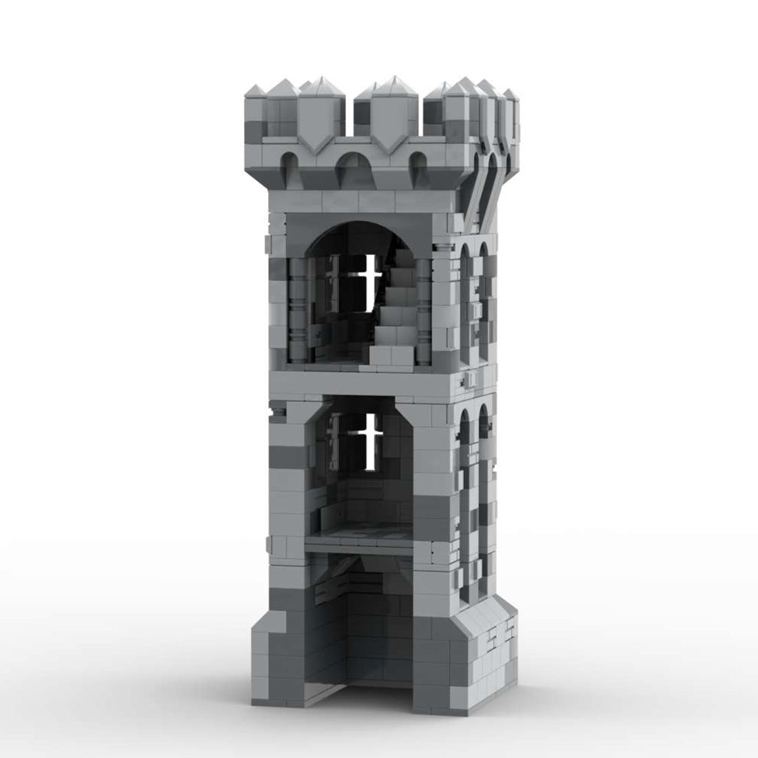 MOC - 131227 H01 Kleiner Turm Klemmbausteine - LesDiyLesDiy