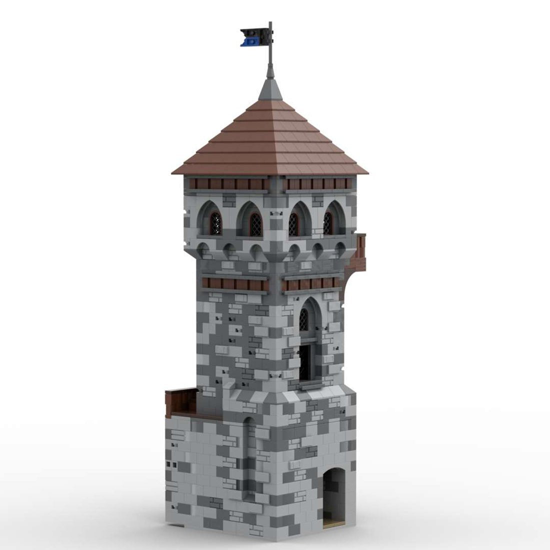 MOC - 131234 H08 Eulenturm Klemmbausteine - LesDiyLesDiy