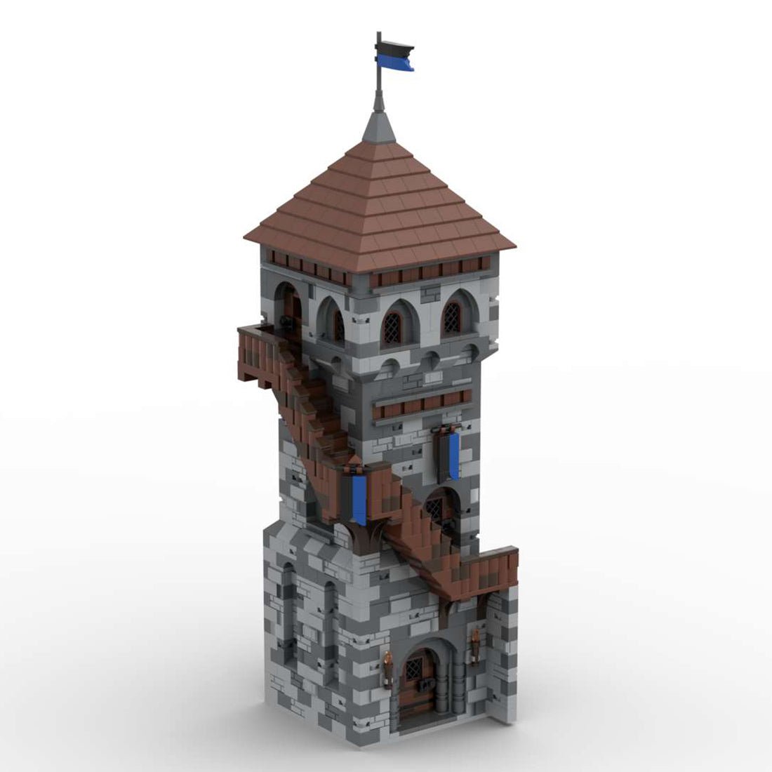 MOC - 131234 H08 Eulenturm Klemmbausteine - LesDiyLesDiy