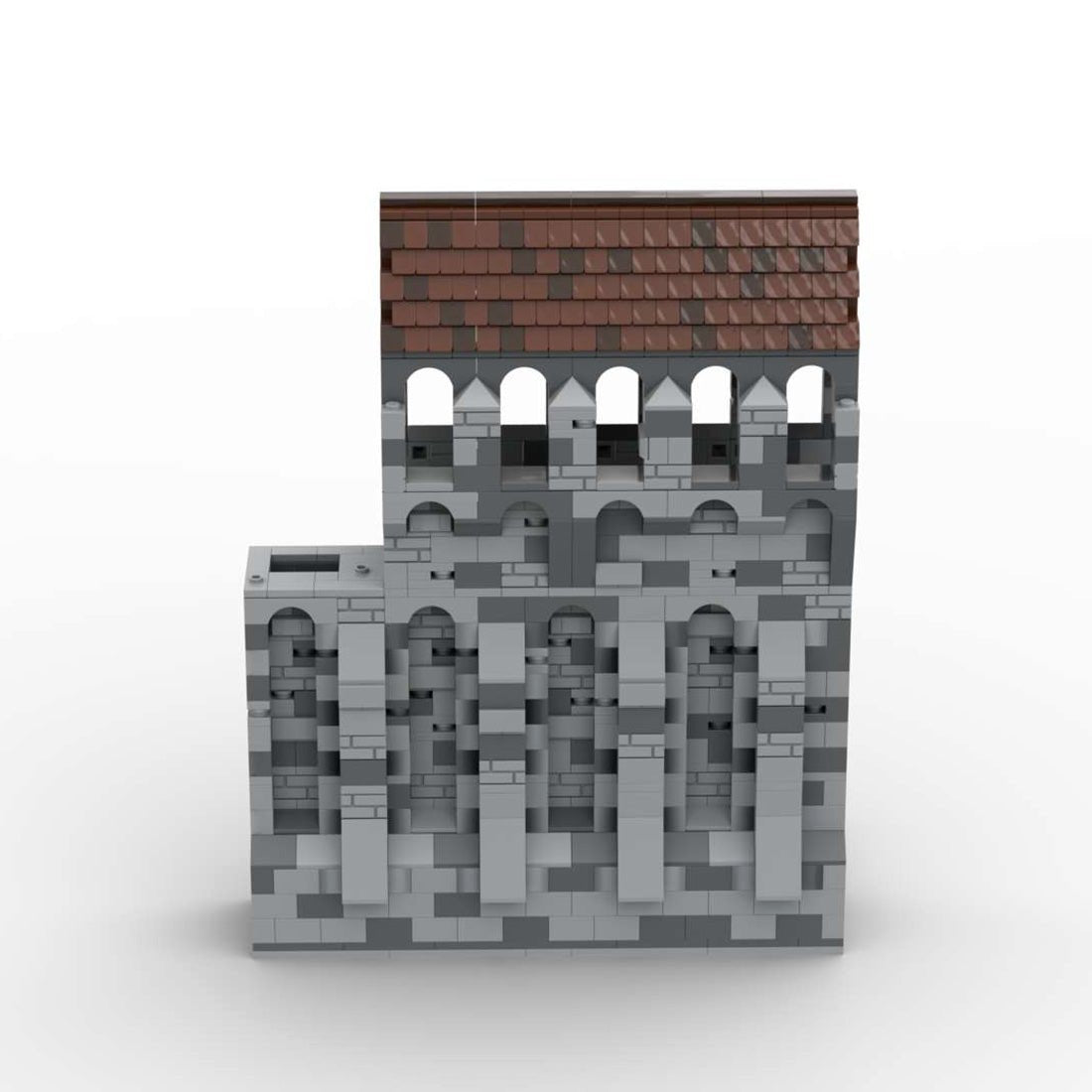 MOC - 131267 H22 Äußere Palastmauer Klemmbausteine - LesDiyLesDiy