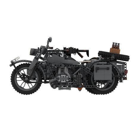 MOC - 131315 BMW R75 Sidecar combination Klemmbausteine - LesDiyLesDiy