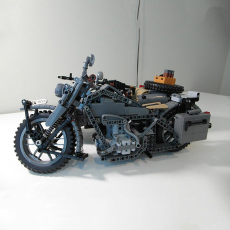 MOC - 131315 BMW R75 Sidecar combination Klemmbausteine - LesDiyLesDiy