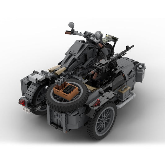 MOC - 131315 BMW R75 Sidecar combination Klemmbausteine - LesDiyLesDiy