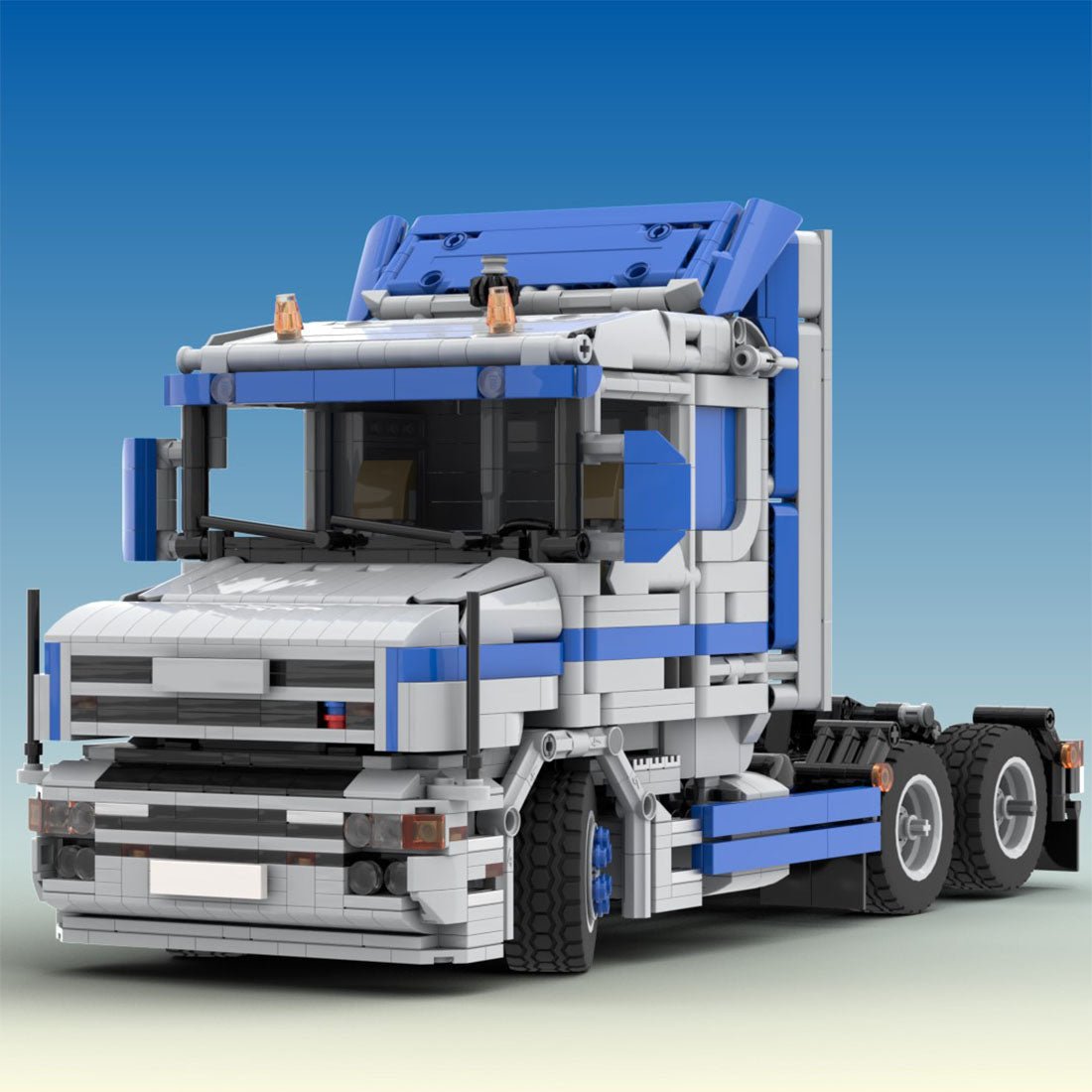 MOC - 131531 Scania T144 6x2 tractor Klemmbausteine - LesDiyLesDiy