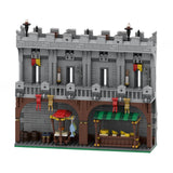 MOC - 131582 Rote Schlossfront Klemmbausteine - LesDiyLesDiy