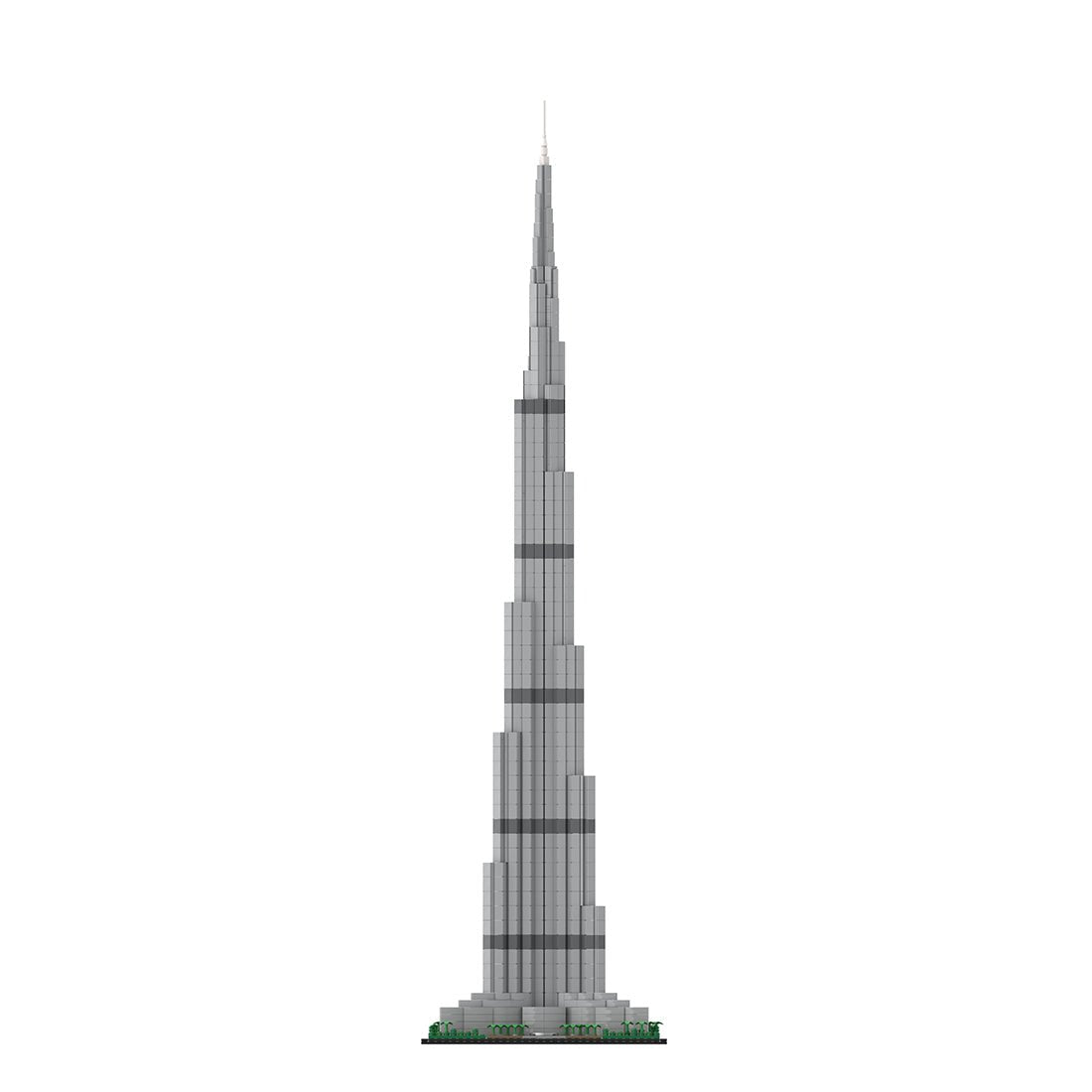 MOC - 131908 Burj Khalifa 1:800 Scale Architecture Skyscraper Klemmbausteine - LesDiyLesDiy