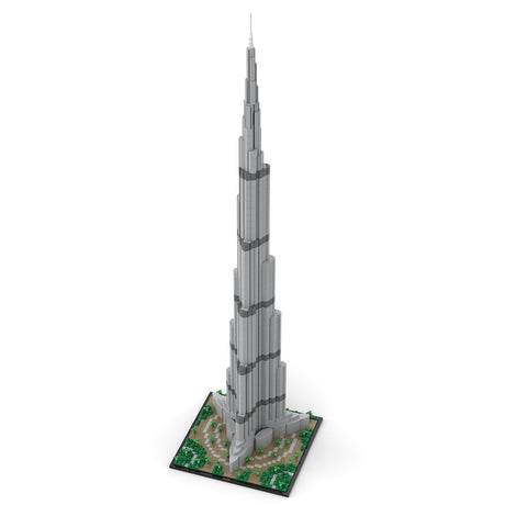 MOC - 131908 Burj Khalifa 1:800 Scale Architecture Skyscraper Klemmbausteine - LesDiyLesDiy