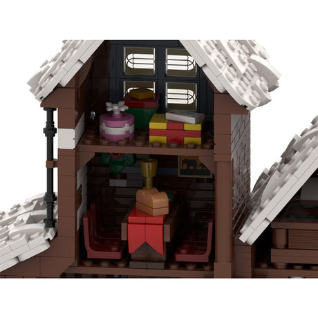 MOC - 132309 Winter Cottage Klemmbausteine - LesDiyLesDiy