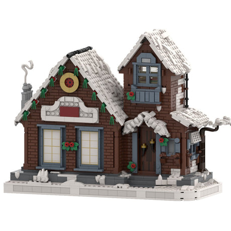 MOC - 132309 Winter Cottage Klemmbausteine - LesDiyLesDiy