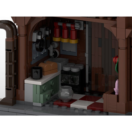 MOC - 132309 Winter Cottage Klemmbausteine - LesDiyLesDiy