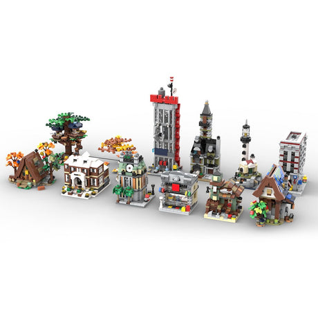 MOC - 133232 Mini Modulars - The "Others" Collection Klemmbausteine - LesDiyLesDiy