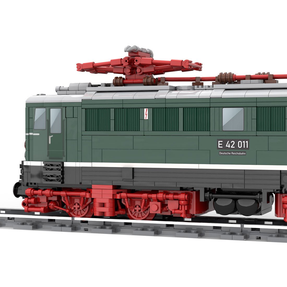 MOC - 133607 Electric Locomotive BR E42 (Holzroller) Klemmbausteine - LesDiyLesDiy