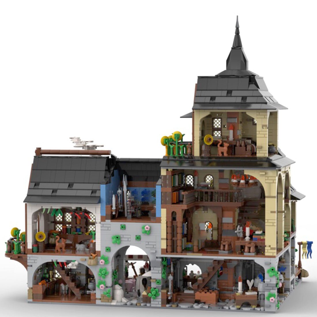 MOC - 134085 Medieval Town Centre Klemmbausteine - LesDiyLesDiy