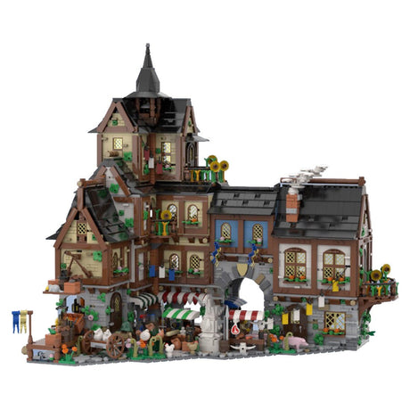 MOC - 134085 Medieval Town Centre Klemmbausteine - LesDiyLesDiy